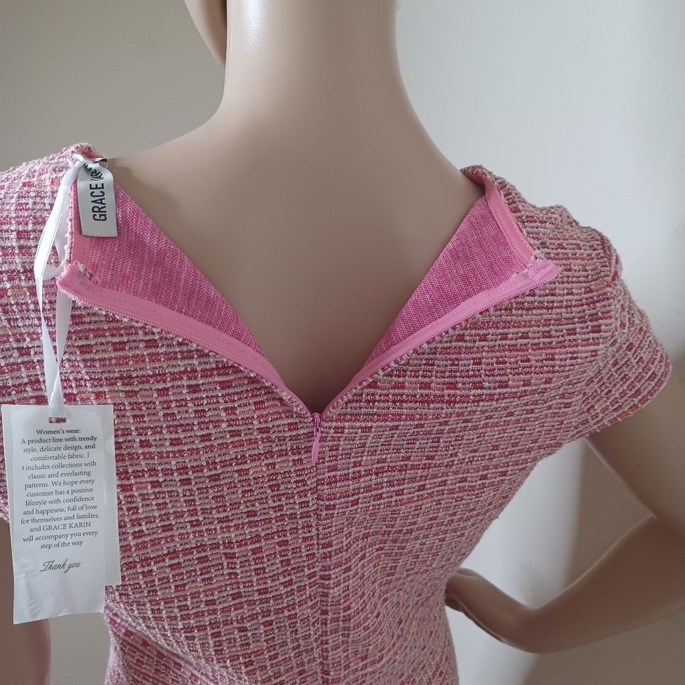 GRACE KARIN Women's Medium Fashion Pencil Dress Cap Sleeve Sexy Bodycon Dress - Picture 8 of 12